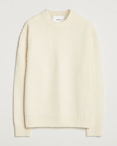 Axel Arigato Miles Bouclé Knitted Sweater Off White – Blanco