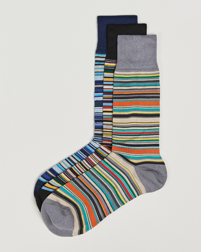 Paul Smith Paul Smith3-Pack Signature Striped SocksMulti – Multicolor