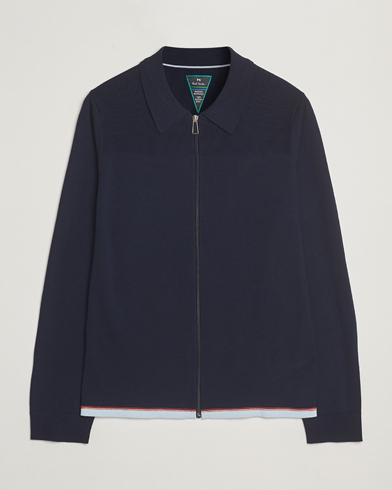 PS Paul Smith Merino Knitted Full Zip Navy – Azul