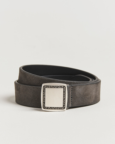 Anderson's Suede Buckle Belt 3cm Grey – Gris