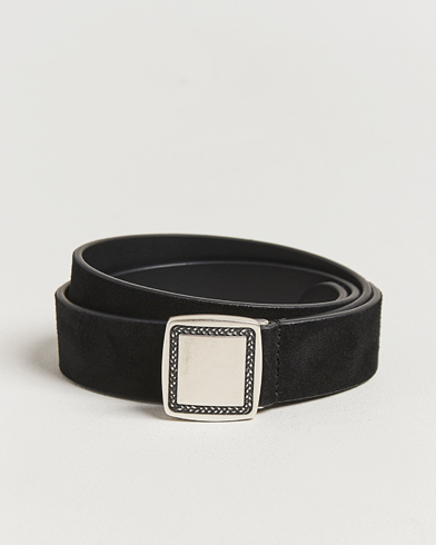 Anderson's Suede Buckle Belt 3cm Black – Negro