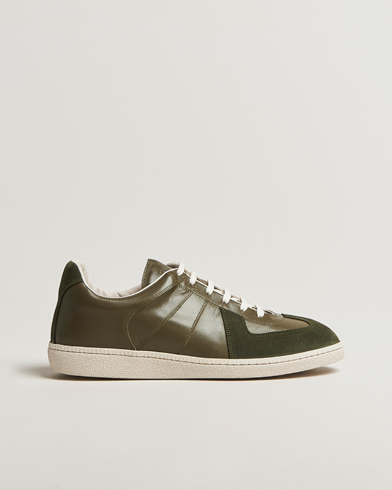Sweyd Nappa/Suede Army Trainer Green – Verde