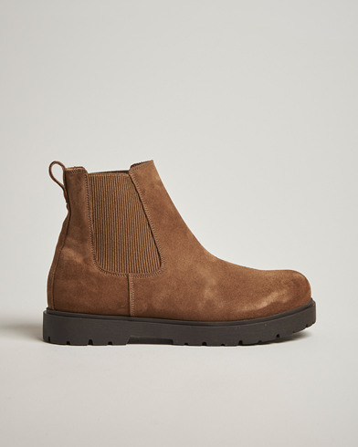BIRKENSTOCK Highwood Suede Chelsea Boot Dark Tea – Marrón