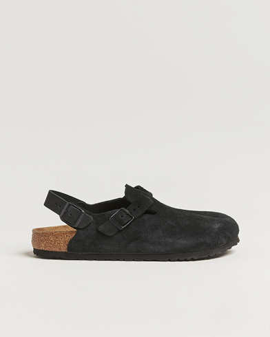 BIRKENSTOCK Tokio Classic Footbed Black Suede – Negro