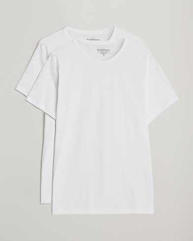 Bread & Boxers 2-Pack Lightweight Cotton T-Shirt White – Blanco