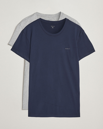 Gant 2-Pack Crew Neck T-Shirt Light Grey/Navy – Azul