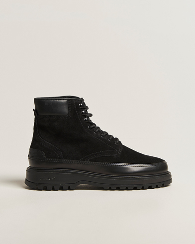 Gant Clafton Felt Lined Suede Boot Black – Negro