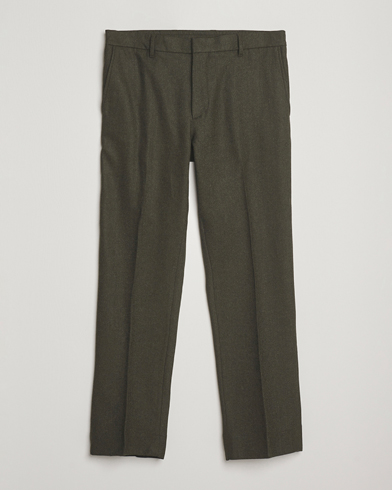 J.Lindeberg Soren Cash Stretch Flannel Trousers Forest Green – Verde