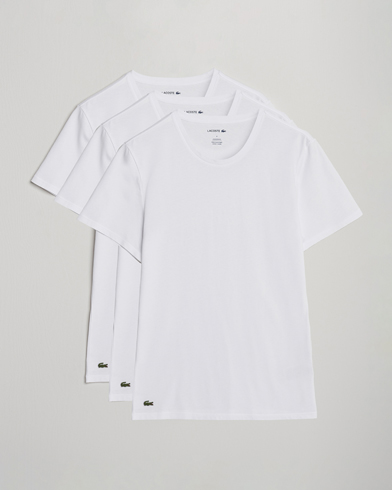 Lacoste 3-Pack Crew Neck T-Shirt White – Blanco