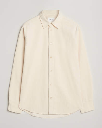 NN07 Colby Corduroy Overshirt Ivory – Blanco