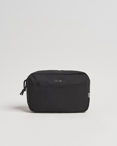NN07 Nylon Ripstop Washbag Black – Negro