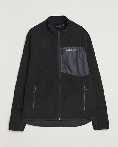 Peak Performance Pile Full Zip Black – Negro