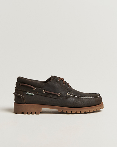 Sebago Acadia Waxed Suede Loafer Dark Brown – Marrón