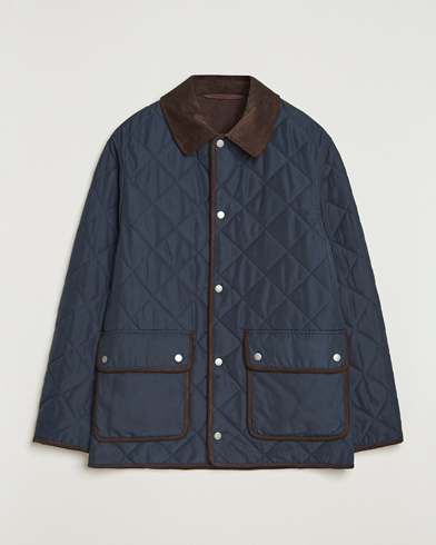 Gant Quilted Fleece Jacket Evening Blue – Azul