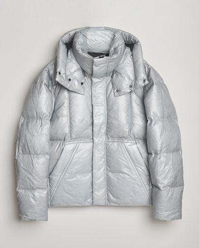 J.Lindeberg Kade Down Hooded Jacket High Rise – Gris