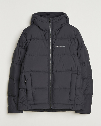 Peak Performance Rivel Down Hooded Jacket Black – Negro