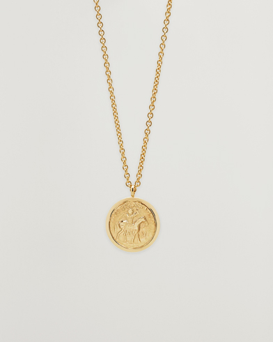 Tom Wood Coin Pendant Necklace Gold – Oro