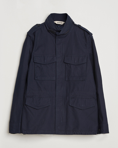 Aspesi Lined Cotton Field Jacket Navy – Azul