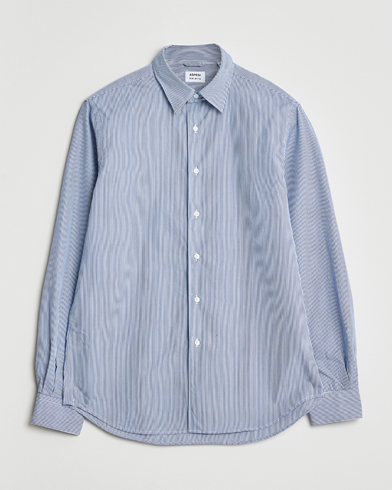 Aspesi Striped Poplin Shirt Light Blue – Azul