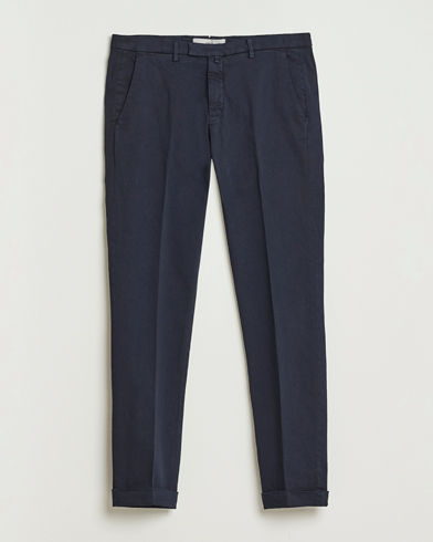 Briglia 1949 Slim Fit Cotton Stretch Chino Navy – Azul