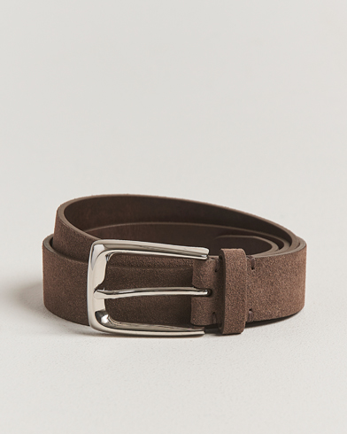 Brunello Cucinelli Suede Belt Dark Brown – Marrón