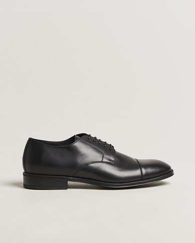 Canali Cap Toe Derby Black Calf – Negro