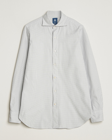 Finamore Napoli Gaeta Flannel Sport Shirt Light Grey – Gris