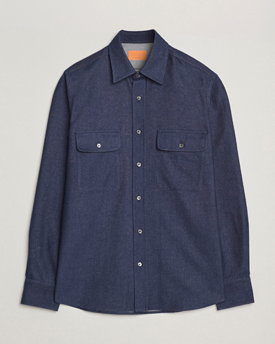 Grigio Heavy Twill Overshirt Navy – Azul