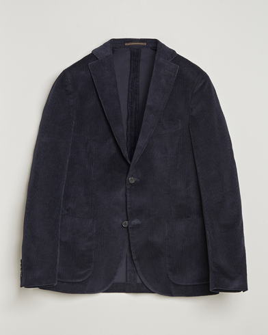 Incotex Corduroy Blazer Navy – Azul