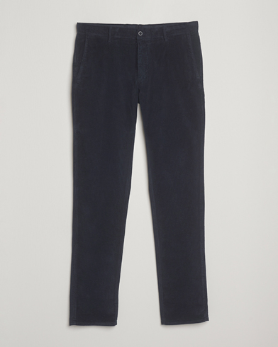 Incotex Slim Fit Leisure Cord Slacks Navy – Azul