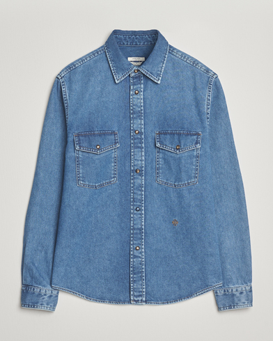 Jacob Cohën Pocket Denim Overshirt Mid Blue – Azul