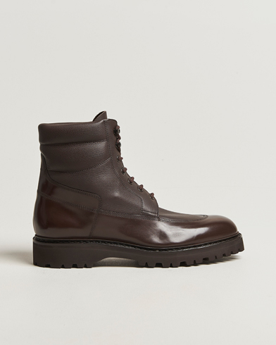 John Lobb Peak Lined Boots Dark Brown – Marrón