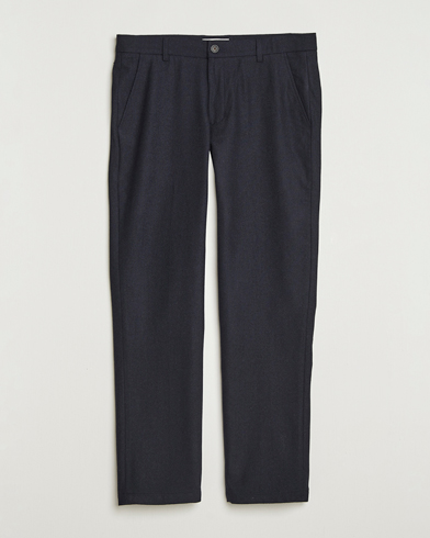 LES DEUX Como Reg Wool Pants Dark Navy – Azul