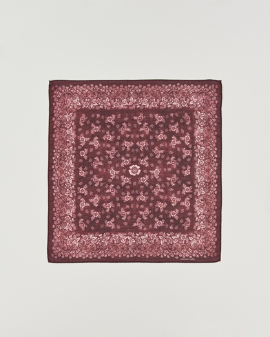 Massimo Alba Hanky Cotton Handkerchief Burgundy – Rojo