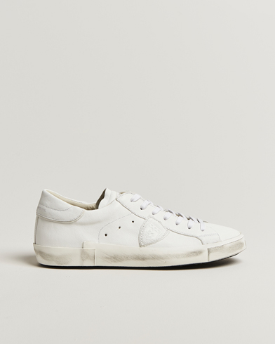 Philippe Model Prsx Low Top Leather Sneakers White – Blanco