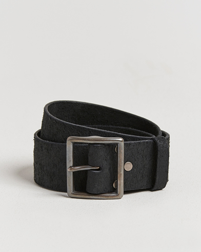 RRL Jones Tumbled Leather Belt Black – Negro
