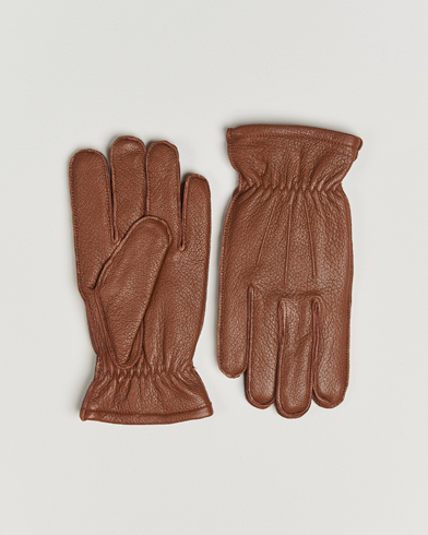 Polo Ralph Lauren Full Grain Leather Gloves Caramel – Marrón