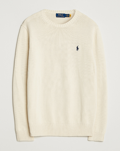 Polo Ralph Lauren Cotton Crew Neck Sweater Andover Cream – Blanco