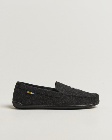 Polo Ralph Lauren Brenan Wool Slipper Black/Cream – Negro