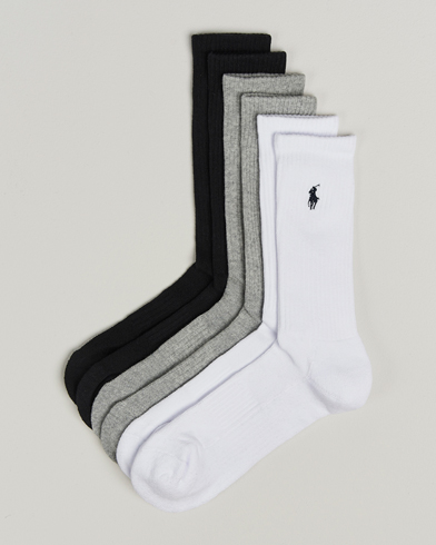 Polo Ralph Lauren Polo Ralph Lauren6-Pack Crew SockGrey – Blanco