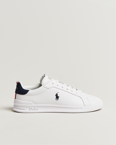 Polo Ralph Lauren Heritage Court Sneakers White/Navy/Red – Blanco