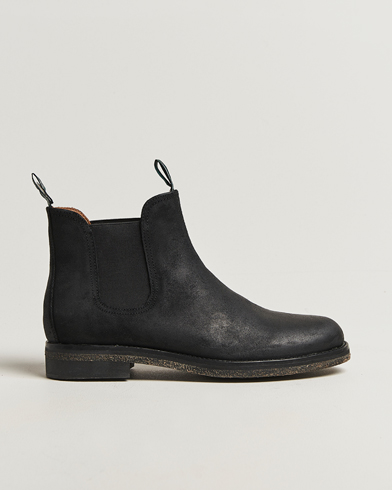 Polo Ralph Lauren Radford Chelsea Boot Black Rough-Out Suede – Negro