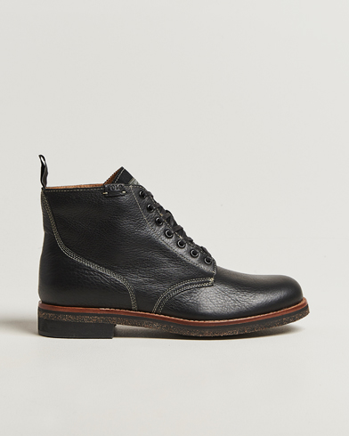 Polo Ralph Lauren Radford Oiled Leather Boot Black Calf – Negro