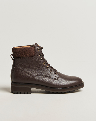 Polo Ralph Lauren Bryson Mid Boot Dark Brown Calf – Marrón