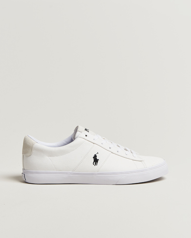 Polo Ralph Lauren Sayer Canvas Sneakers White/Black – Blanco