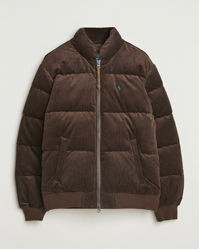 Polo Ralph Lauren Wyoming Corduroy Bomber Jacket Dark Beech – Marrón