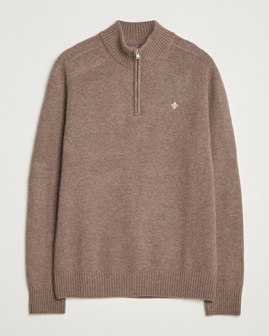 Morris Hertford Lambswool Merino Half Zip Brown – Marrón