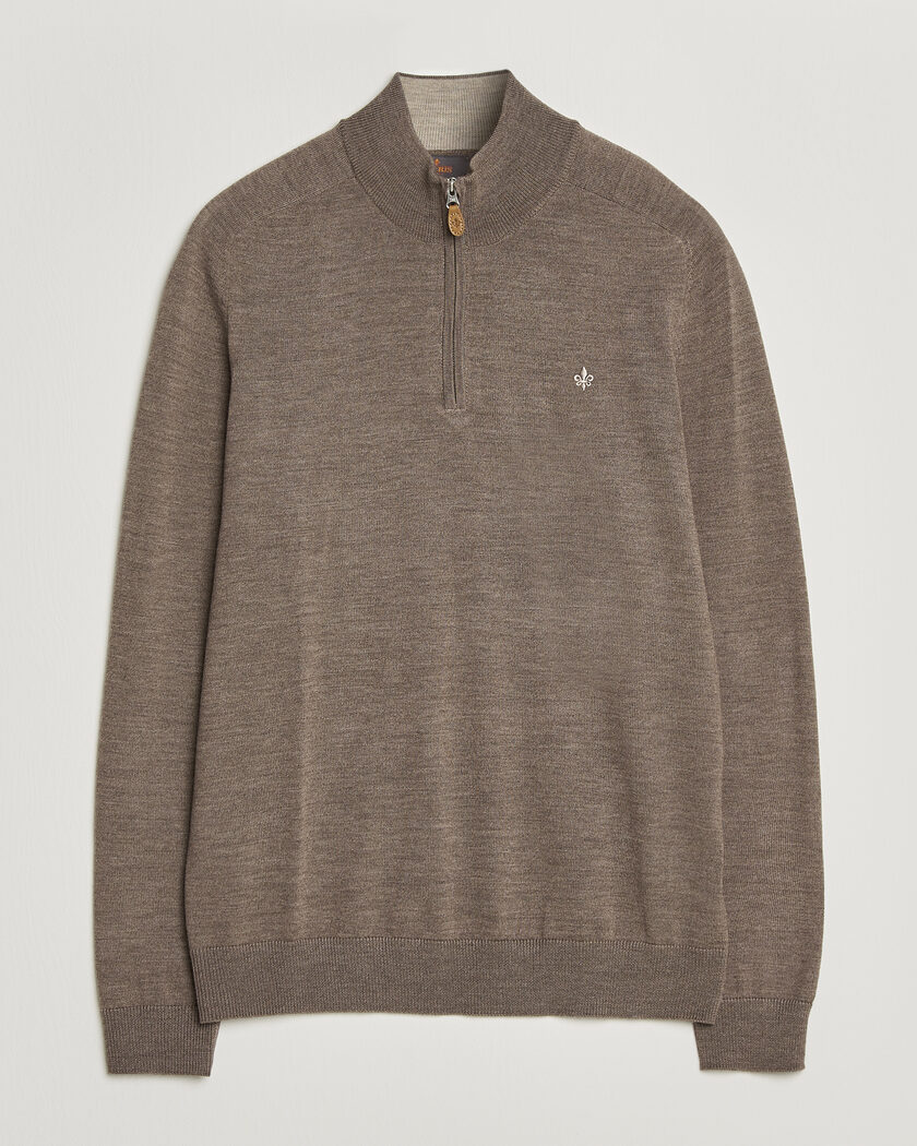 Morris John Merino Half Zip Brown – Marrón