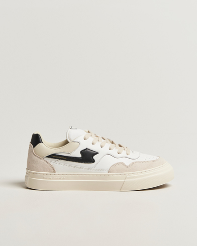 Stepney Workers Club Pearl S-Strike Leather/Suede Mix Sneaker Spring Black – Negro