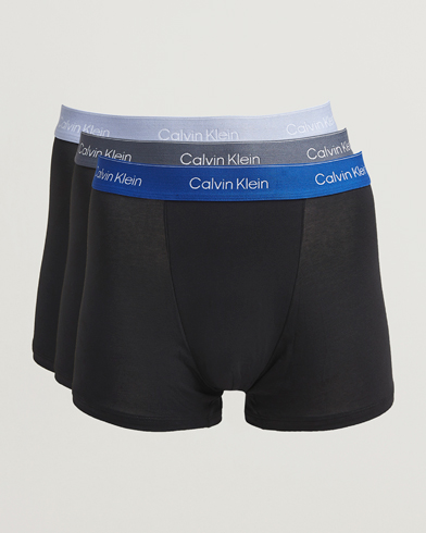 Calvin Klein 3-Pack Icon Cotton Stretch Relaxed Trunk Black – Negro